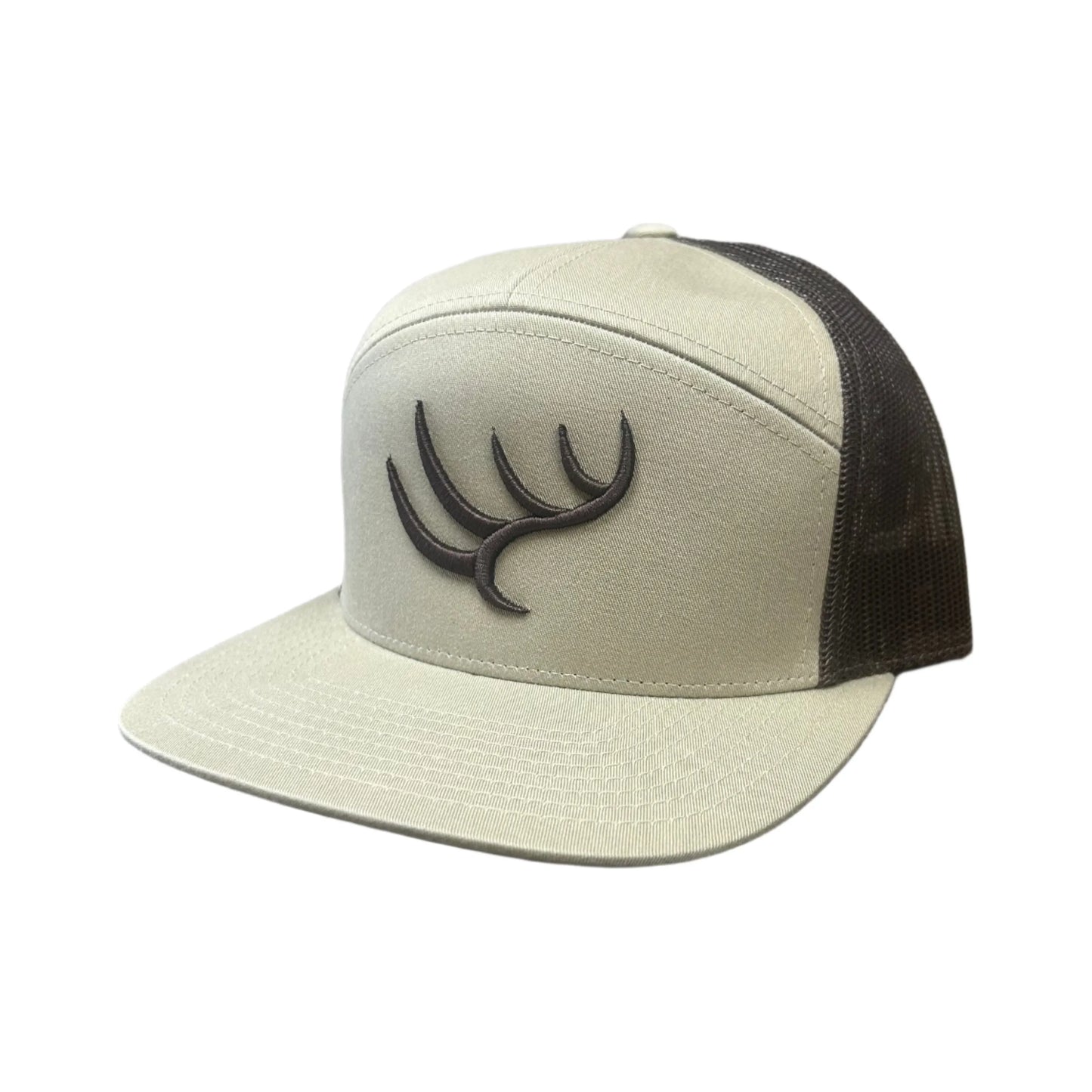 Hunt to Harvest 7 Panel Hat - Khaki / Coffee