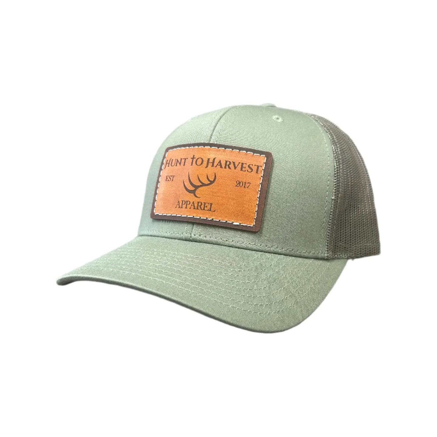 Hunt to Harvest Leather Patch Hat - Loden/Khaki 112