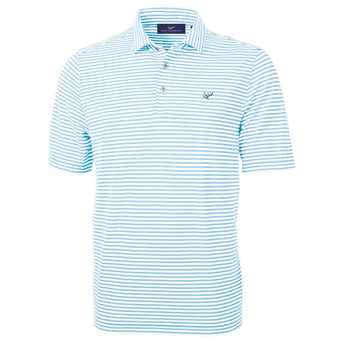 HtH Performance Polo- Sea / White - Hunt to Harvest