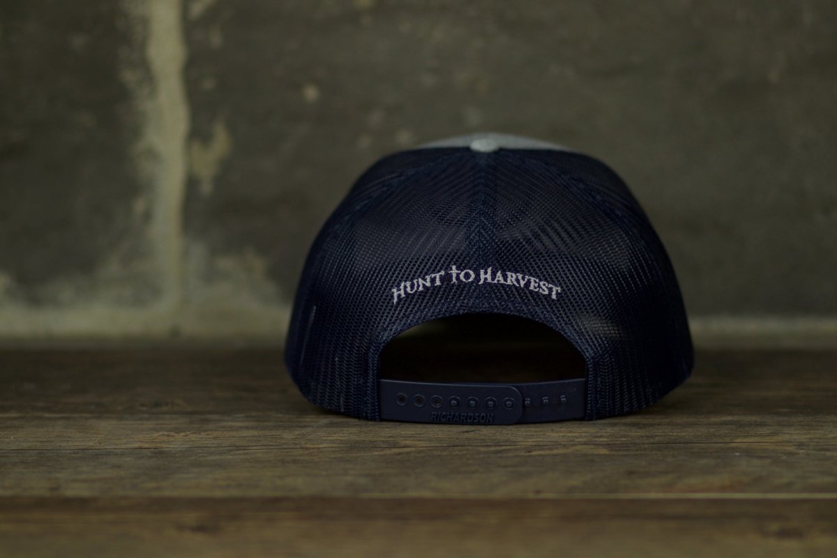 Hunt to Harvest Signature Hat - Heather Grey & Navy - Hunt to Harvest