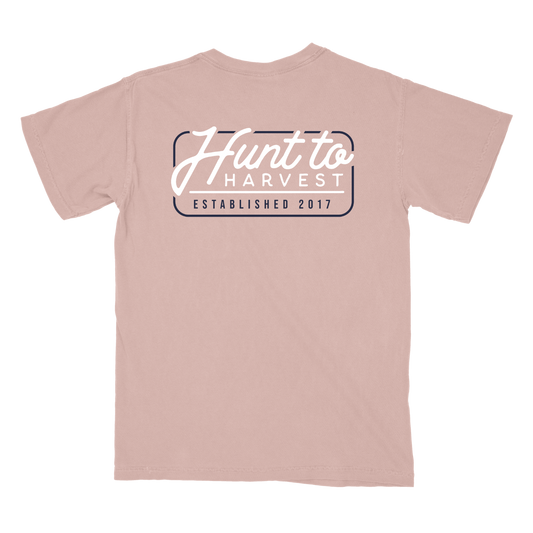 Logo Tee-Coral or Midnight Navy