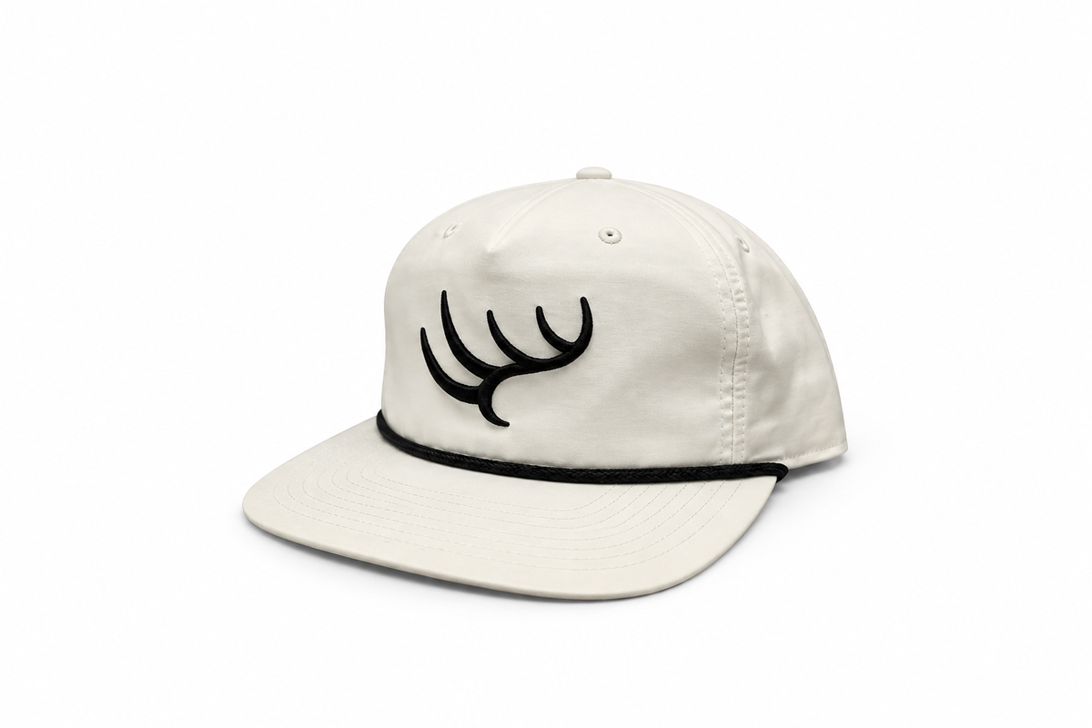 Hunt to Harvest Signature Antler Hat - White Rope Hat