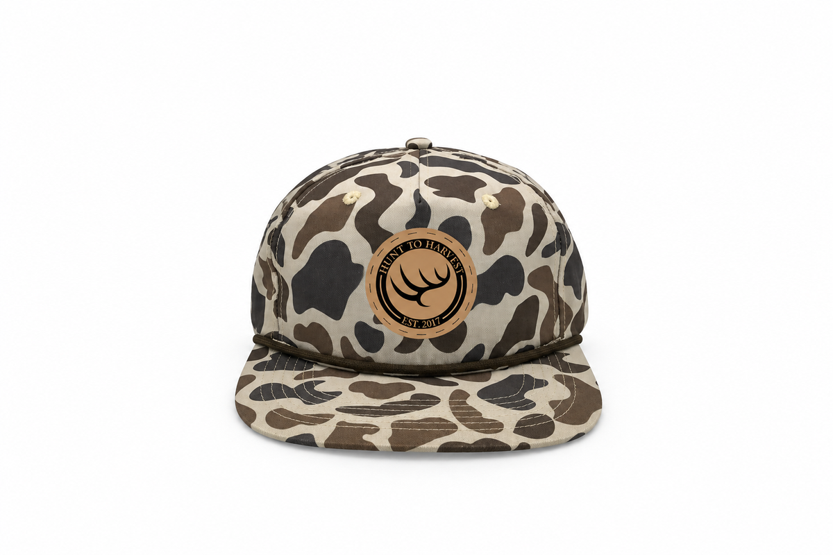 Leather Patch Rope Hat - Cool Slough