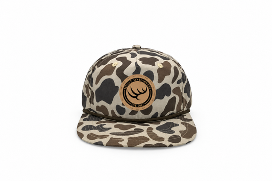 Leather Patch Rope Hat - Cool Slough