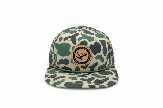 Leather Patch Rope Hat - Cool Marsh