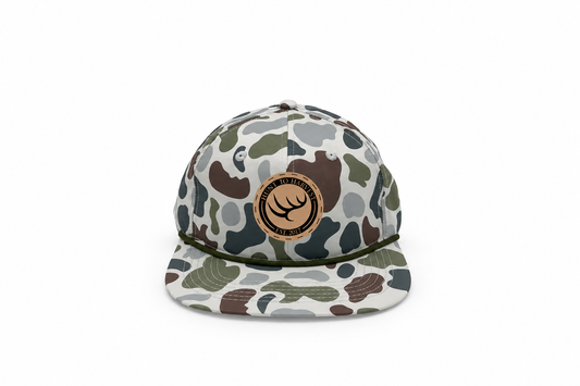 Leather Patch Rope Hat - Cool Brackish