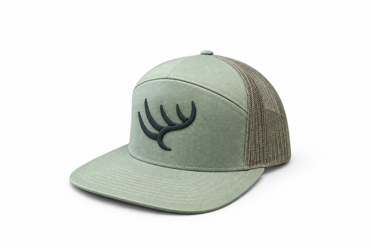 Hunt to Harvest 7 Panel Hat - Solid Loden