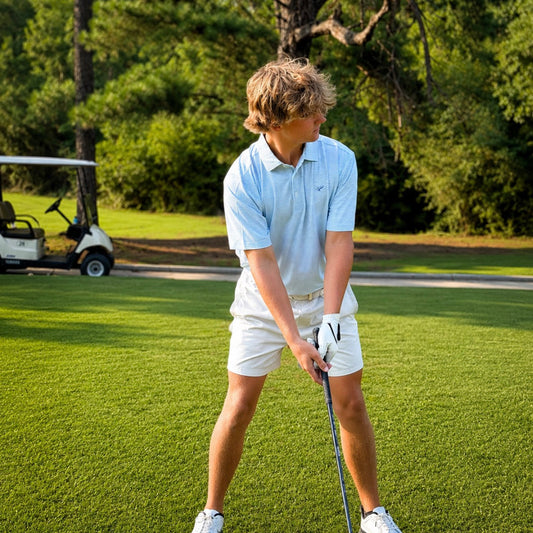 HtH Performance Polo - Carolina Blue