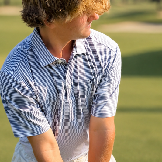 HtH Performance Polo- Charcoal/White