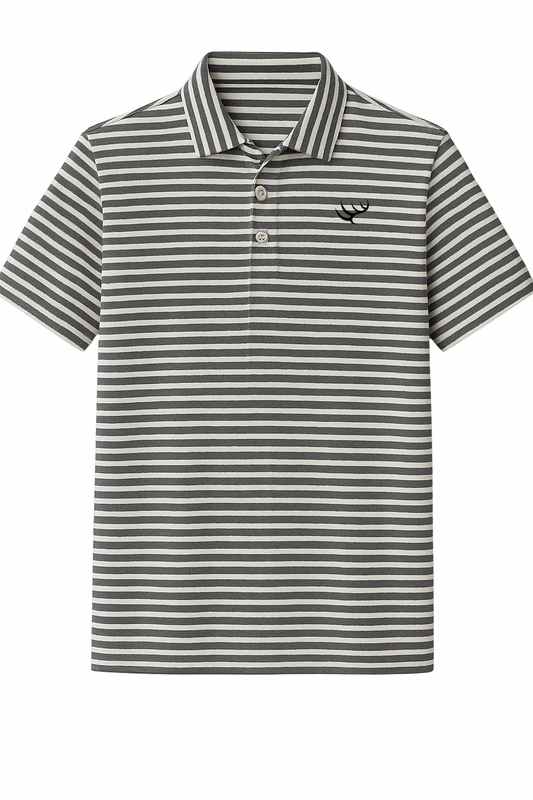 HtH Performance Polo- Charcoal/White