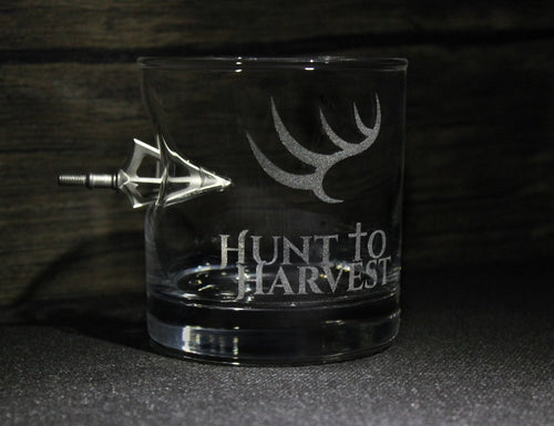 11 oz Broadhead Glass - Hunt to Harvest