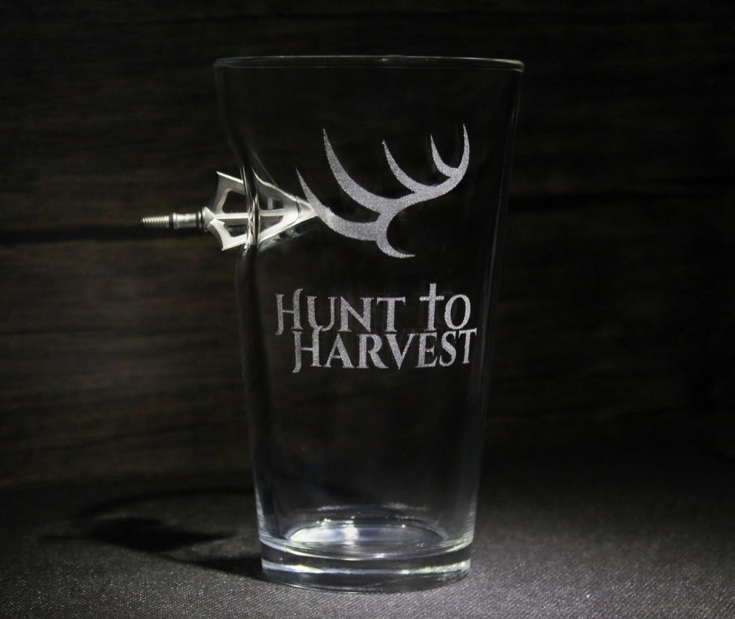 16 oz Broadhead Glass - Hunt to Harvest