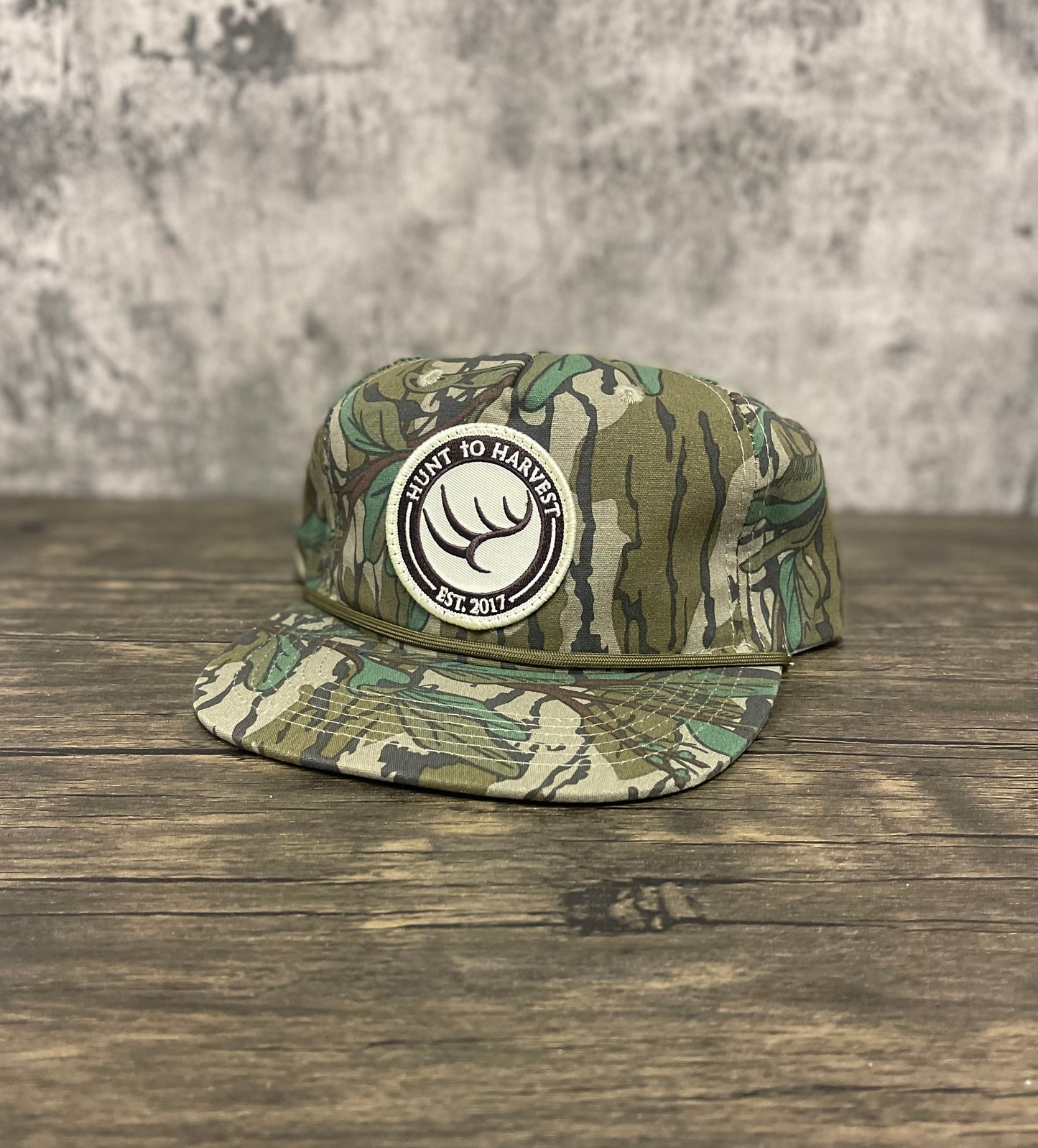 Hunt to Harvest Circle Woven Patch Hat - Greenleaf Rope Hat