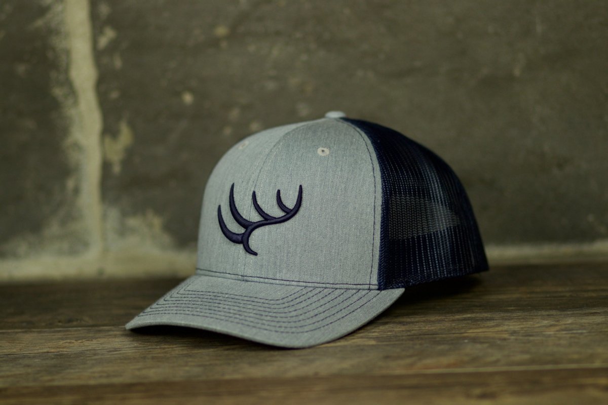 Hunt to Harvest Signature Hat - Heather Grey & Navy | Southern ...