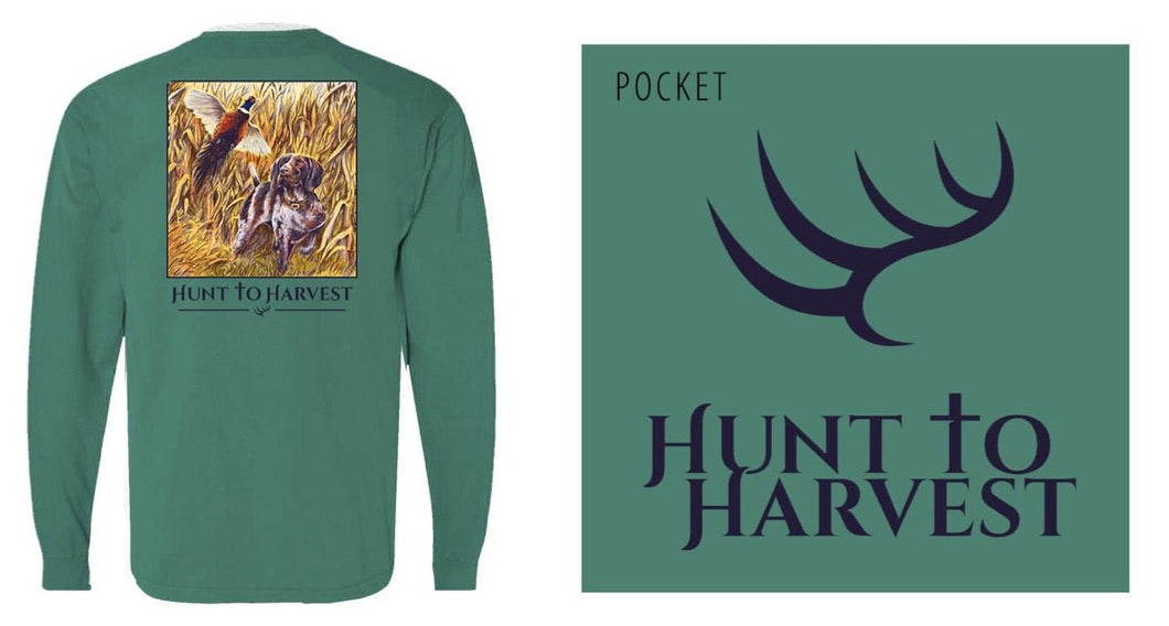 Long Sleeve Pheasant Point-Green - Hunt to Harvest