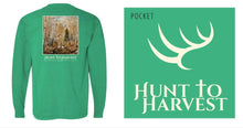 Load image into Gallery viewer, Long Sleeve Wooded Scene-Jade - Hunt to Harvest

