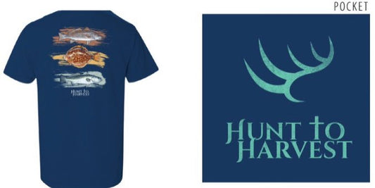 Short Sleeve Inshore Slam-Navy - Hunt to Harvest