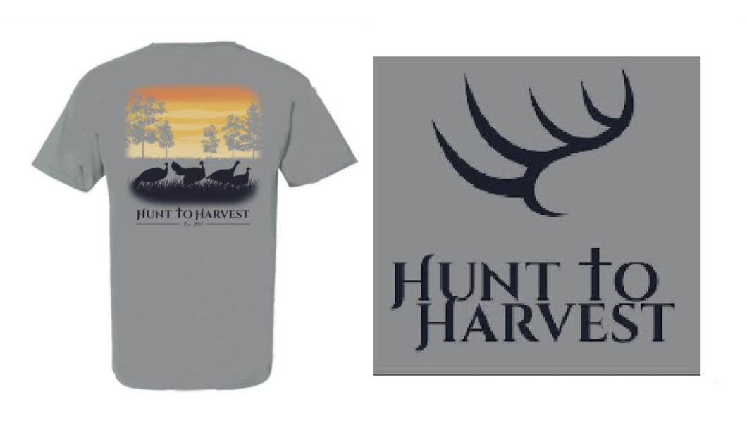 Short Sleeve Turkey Silhouette-Alloy - Hunt to Harvest