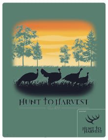 Short Sleeve Turkey Silhouette-Light Green - Hunt to Harvest