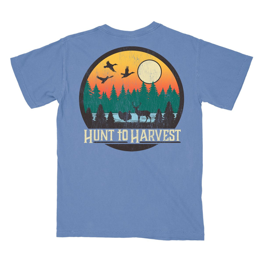 Sunset View-Regatta Blue or Moonbeam - Hunt to Harvest