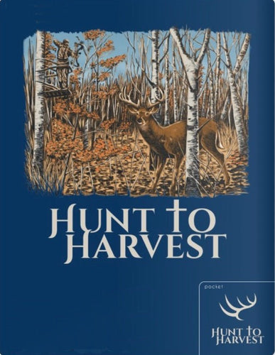 Youth Short Sleeve Bow Hunting Scene - Navy - Hunt to Harvest
